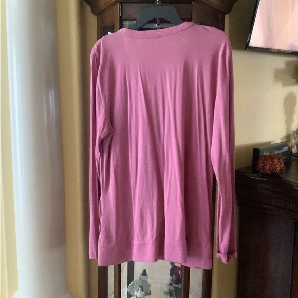Jacket Mauve Ruffled front size L by LOGO nice for the Fall days ahead. … - Picture 2 of 7